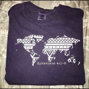 purple comfort colors t shirt